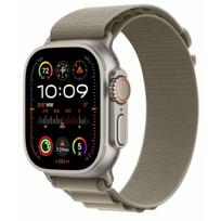 Apple Watch Ultra 2 49mm titano korpusas su Olive Alpine Loop - Vidutinis