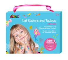 Nagų lipdukų ir tatuiruočių rinkinys Undinėlės Avenir