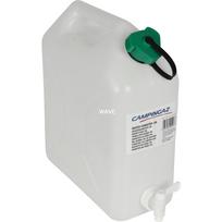 Wasserkanister 10 L (weiß/transparent, mit Ablasshahn)