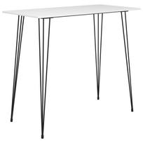 Baro stalas baltos spalvos 120x60x105cm