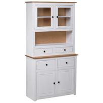 Komoda Panama baltos sp 93x405x180cm pušies med masyvas