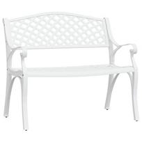 Sodo suoliukas，Sodo suolas，Lauko suoliukas, baltos spalvos, 102cm, lietas aliuminis CFE4350274