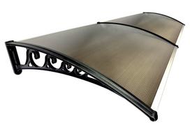 Stogelis virš durų Metal-gum, 240x100 cm, rudas/juoda