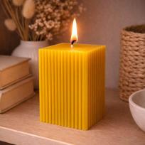 Bičių vaško žvakė "Gofruotas blokas", 167g, Nordhelios