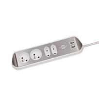 Kampinis prailginimo laidas su Usb, nerūdijančio plieno stalviršiui