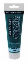 Daler Rowney Graduate akriliniai dažai, 120 ml, Phathalo Green