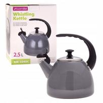 Emaliuotas arbatinukas Kamille 2.5l, pilkas, indukcijai ir dujoms