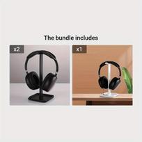 Universalaus ausinių laikiklis su stovu, Juoda*2 2,55€/vnt + Balta 2,34€/vnt