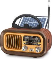Retro radijo imtuvas, kompaktiškas, aukso spalvos