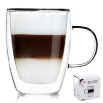 Puodelis latte kavai Orion, 300 ml, Termo stiklinės su dviguba sienele kavos latte 300 ml