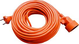 Elektrinis prailgintuvas 15m, 1 lizdas, 10a, 2500w, oranžinis