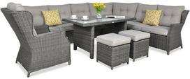 Lauko baldų komplektas TRIVENTO DINING, Dark Grey