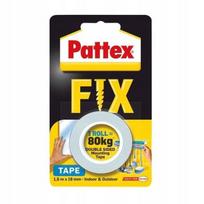 "Pattex" dvipusė montavimo juosta žalia 80kg FIX ypač stipri 19 mm x 1,5 m