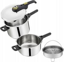 Tefal indukcinių greitpuodžių rinkinys Secure, 4 L + 6 L