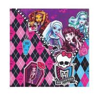 Vienkartinės popierinės servetėlės Monster High, 20 vnt.