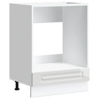 Orkaitės spintelė, Kalmar, balta, apdirbta mediena CFE826104