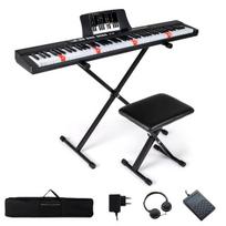 Costway 88 klavišų elektrinis pianinas ,juodas