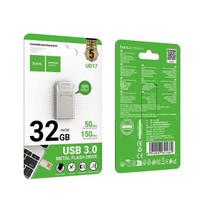 USB laikmena „hoco“ Ud17 32gb Usb 3.0 / Usb-c atmintinė, metalinė, sidabrinė
