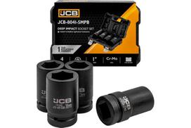 Jcb smūginės giluminės 1" Cr-mo šešiakampės galvutės, 4 vnt.