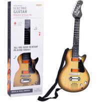 Elektrinės gitaros žaislas vaikams melodijų šviesa + dirželis