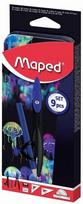 Ģeometriskais komplekts Maped Deepsea Paradise 9 daļas metāla kastē blisterī