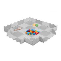 Žaidimų kilimėlis "Delionė" su apvadu 1x31,5x31,5cm., baltos/pilkos spalvos