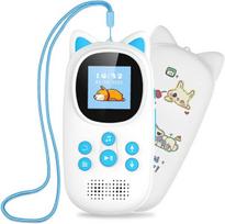 MP3 grotuvas MP3 grotuvas, 32GB, Bluetooth 5.0, įmontuotas garsiakalbis, FM radijas, mėlynas