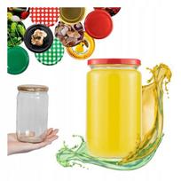 8x Stiklainis Franko 720ml su dangteliu – konservavimui, uogienėms
