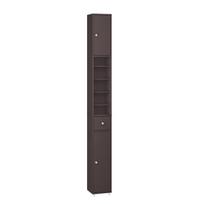 SoBuy Vonios Spinta BZR34-II-BR Tamsiai Ruda 20x180x20cm MDF Reguliuojamos Lentynos