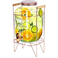 Stiklainis gėrimams su čiaupu, 5,5 l, aukso spalvos
