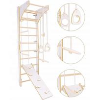 Vaikiška gimnastikos sienelė Woodforkids, 220 cm, balta