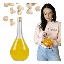Stiklinė butelis "ašara" 500ml - naminiams gėrimams, vynui, likeriams