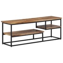 Televizoriaus spintelė，TV spintelė，TV staliukas, 110x30x39cm, perdirbtos tikmedžio medienos masyvas CFE507663