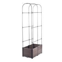 Augalų dėžė su atrama GROW ROUND SET, 84x42x180 cm