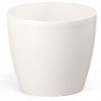Plastikinio korpuso vazonas baltas 25 cm Magnolija