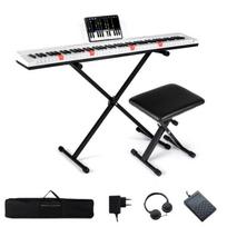 Costway 88 klavišų elektrinis pianinas ,baltas