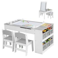 Veiklos stalas Costway, 109x55x60 cm, pilkas