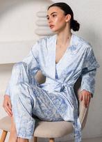 Šilkinė pižama TOILE SILK 5512/050 Giulia, spalva white/blue toile de jouy