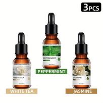 Aromaterapijos aliejų rinkinys, Baltoji arbata + mėta + jazminas