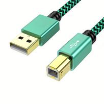 USB 2.0 spausdintuvo laidas nailoninis, 1,8M / 6FT