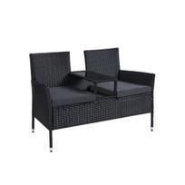 Lauko fotelis 65x131x84cm., juodos spalvos