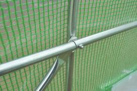 Arkinis šiltnamis su orlaidėmis 4x12x2 (48m2), 12 sekcijų, dvigubos durys, baltas