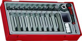 Teng Tools rinkinys: 23 vnt. Tx tipo antgalių ir galvučių