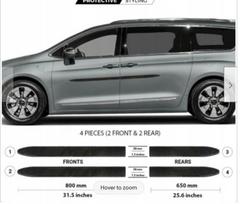 Chrysler PACIFICA - BLACK šoninių durų apvadai