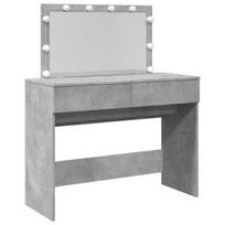 Kosmetinis staliukas，Makiažo stalas su LED, betono pilkas, 100x40x120cm CFE6678825