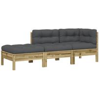 Dvivietė sodo sofa，Lauko sofa su pagalvėlėmis ir pakoja CFE17491