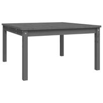 Sodo stalas，Lauko stalas, pilkas, 82,5x82,5x45cm, pušies medienos masyvas CFE432325