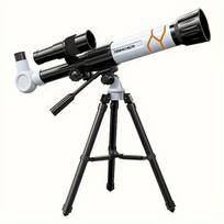 Astronominis teleskopas su trikoju, Baltas