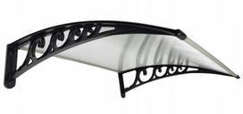 Stogelis virš durų Metal-gum, 125x76 cm, juodas