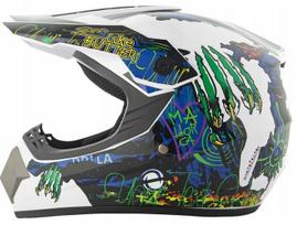 ENDURO CROSS BMX šalmas White Monster 53-54cm